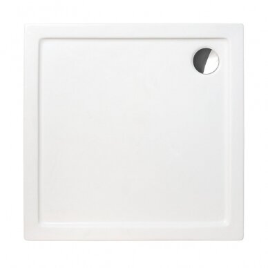 Roth kvadratinis dušo padėklas Flat Kvadro 900x900
