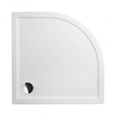 Roth pusapvalis dušo padėklas Flat Round 800x800