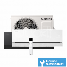 Samsung šilumos siurblys oro kondicionierius Premiere 3,5/4,0 kW (Balta / Juoda)