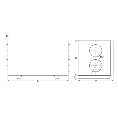 SALDA RIRS 700HE EKO 3.0 horizontalus rekuperatorius 2