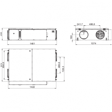 SALDA RIS 700 PE 1.2 EKO 3.0 palubinis rekuperatorius 2