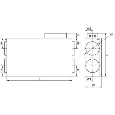 SALDA RIS 700PE 3.0 palubinis rekuperatorius 2