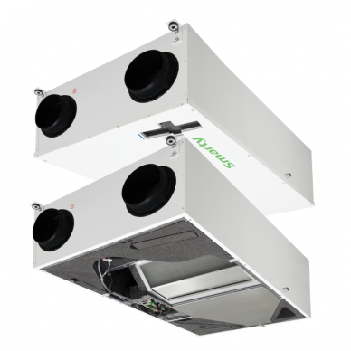 SALDA SMARTY 2X P 1.3 palubinis priešpriešinių srautų plokštelinis rekuperatorius