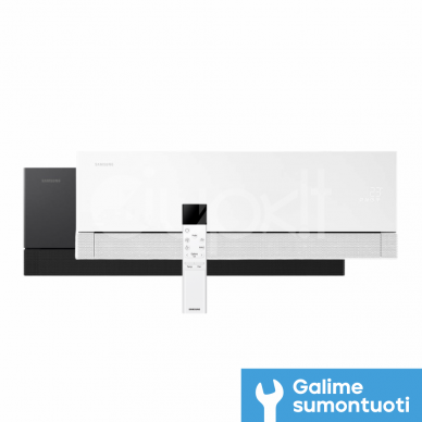 Samsung sieninė vidinė dalis Premiere S2 3,5/4,0 kW (Balta/Juoda) 2