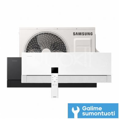 Samsung šilumos siurblys oro kondicionierius Premiere 3,5/4,0 kW (Balta / Juoda) 2