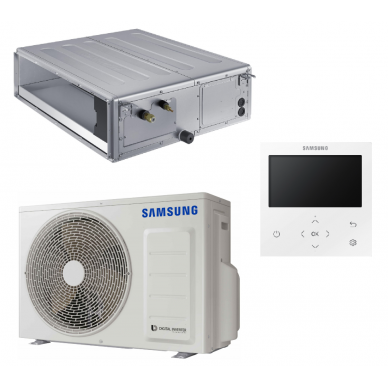 Samsung vidutinio slėgio šilumos siurblys oro kondicionierius Duct S AC120RNMDKG/EU + AC120RXADKG/EU
