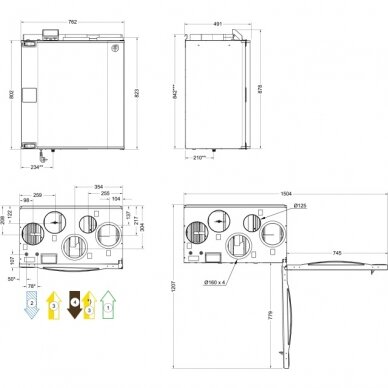 Systemair SAVE VTR 300/B R rotacinis rekuperatorius 2