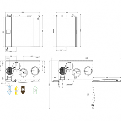 Systemair SAVE VTR 500 R/L rotacinis rekuperatorius 3