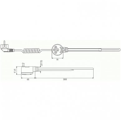 Terma kaitinimo elementas MEG (300 W) 2