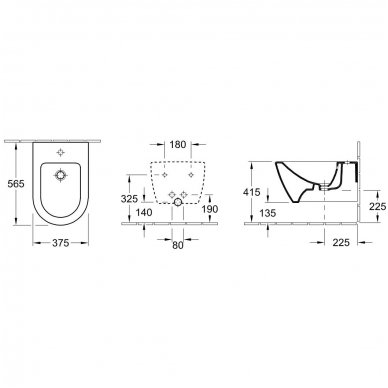 Villeroy&Boch pakabinama bide Subway 2.0 54000001 2