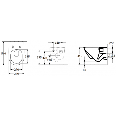 Villeroy&Boch pakabinamas unitazas Antao TwistFlush su CeramicPlus 5