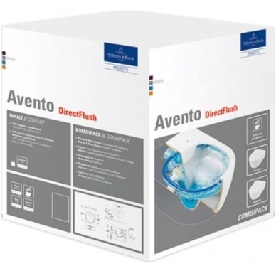 Villeroy&Boch pakabinamas WC su dangčiu Avento 5656RS01 2