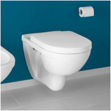 Villeroy&Boch pakabinamas WC su dangčiu Softclose ir C+ danga O.Novo 5660H1R1 2