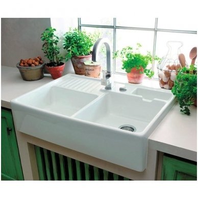 Villeroy&Boch dalinai įmontuojama plautuvė Double-Bowl Sink 6323 2