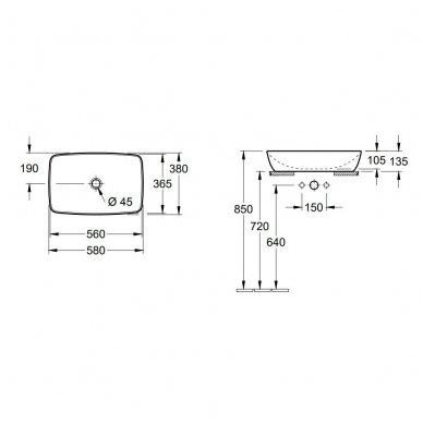 Villeroy&Boch praustuvas 580x380 Artis su CeramicPlus 7