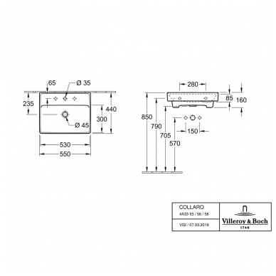 Villeroy&Boch praustuvas 550x440 Collaro 2