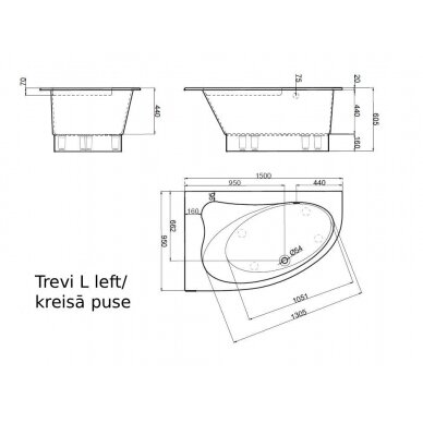 Vispool vonia Trevi L 2