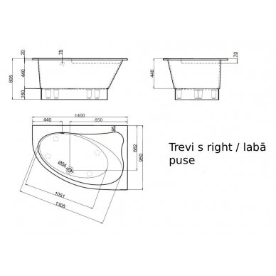 Vispool vonia Trevi S 3