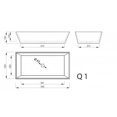 Vispool baldinis praustuvas Q1 4