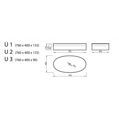 Vispool baldinis praustuvas U3 2